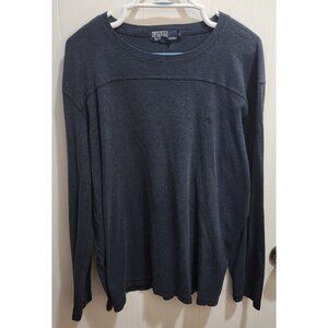 Polo Ralph Lauren Navy Blue Long Sleeve Crew Neck T Shirt Size XL USA Made‎